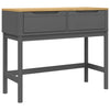 Konsolipöytä FLORO harmaa 89,5x36,5x73 cm täysi mänty