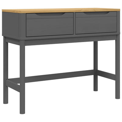Konsolipöytä FLORO harmaa 89,5x36,5x73 cm täysi mänty