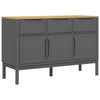 Senkki FLORO harmaa 114x43x74 cm täysi mänty