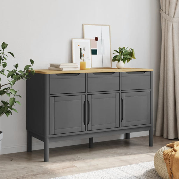 Senkki FLORO harmaa 114x43x74 cm täysi mänty