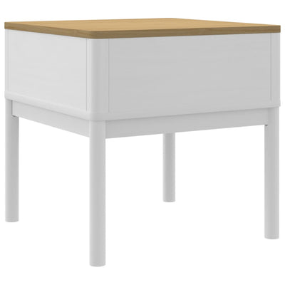 Konsolipöytä FLORO valkoinen 55x55x54 cm täysi mänty