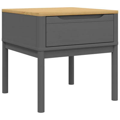 Konsolipöytä FLORO harmaa 55x55x54 cm täysi mänty