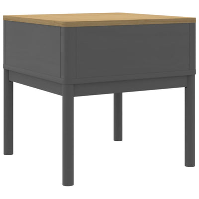 Konsolipöytä FLORO harmaa 55x55x54 cm täysi mänty