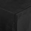 TV-taso musta 110x30x40 cm täysi mangopuu ja rauta