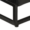 TV-taso musta 110x30x40 cm täysi mangopuu ja rauta