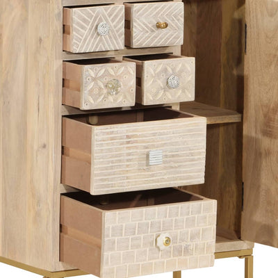 Senkki Kecskes 55x30x76cm (mangopuu ja rauta)