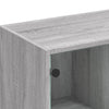 Kirjahylly ovilla harmaa Sonoma 136x37x109 cm tekninen puu