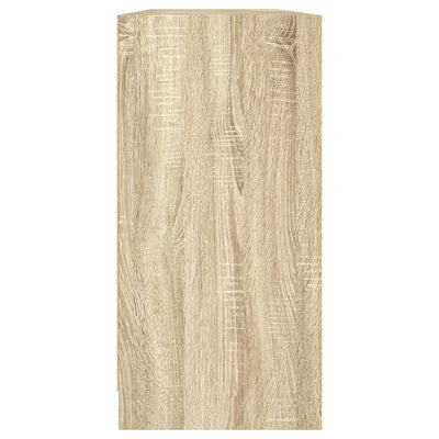 Kirjahylly ovilla Sonoma-tammi 204x37x75 cm tekninen puu