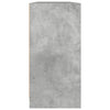 Kirjahylly ovilla betoninharmaa 204x37x75 cm tekninen puu