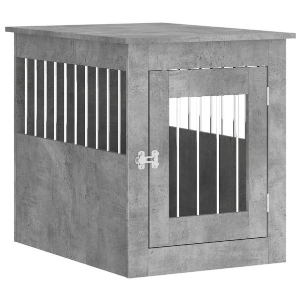 Betoninharmaa koiranhäkki/kaluste Lebada 55x75x65cm (puinen)