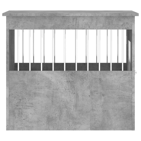 Betoninharmaa koiranhäkki/kaluste Lebada 55x75x65cm (puinen)