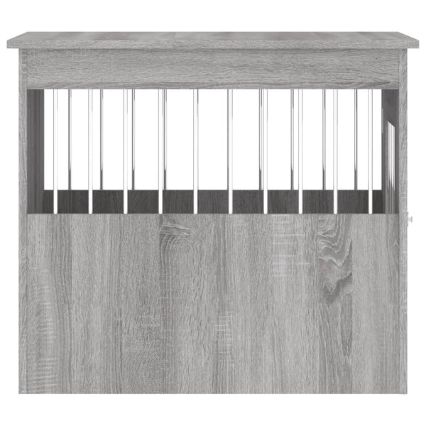 Harmaa koiranhäkki/kaluste Lebada 55x75x65cm (puinen)