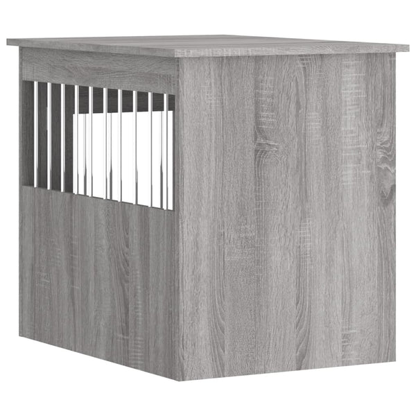 Harmaa koiranhäkki/kaluste Lebada 55x75x65cm (puinen)