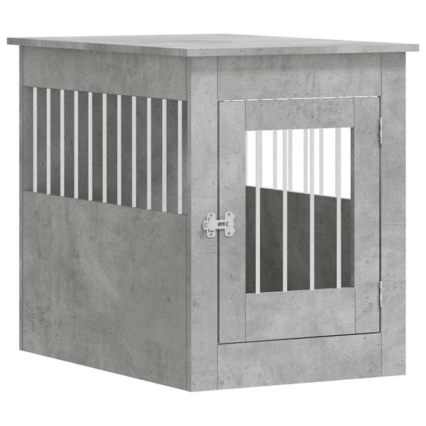 Betoninharmaa koiranhäkki/kaluste Lebada 55x80x68cm (puinen)