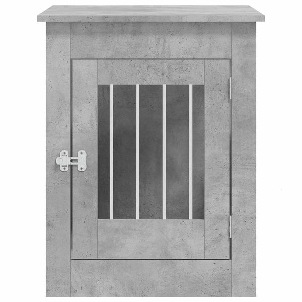 Betoninharmaa koiranhäkki/kaluste Lebada 55x80x68cm (puinen)