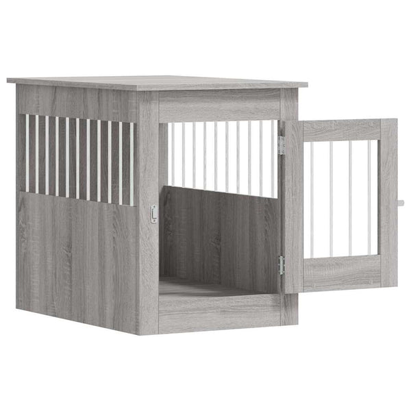 Harmaa koiranhäkki/kaluste Lebada 55x80x68cm (puinen)