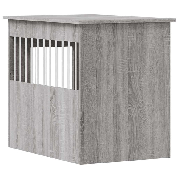 Harmaa koiranhäkki/kaluste Lebada 55x80x68cm (puinen)