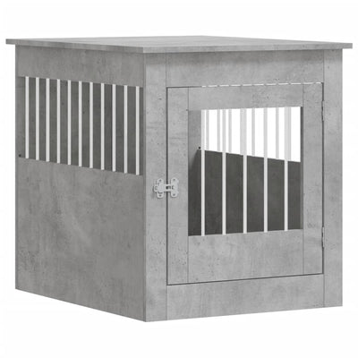 Betoninharmaa koiranhäkki/kaluste Lebada 64,5x80x71cm (puinen)