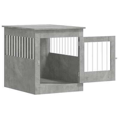 Betoninharmaa koiranhäkki/kaluste Lebada 64,5x80x71cm (puinen)