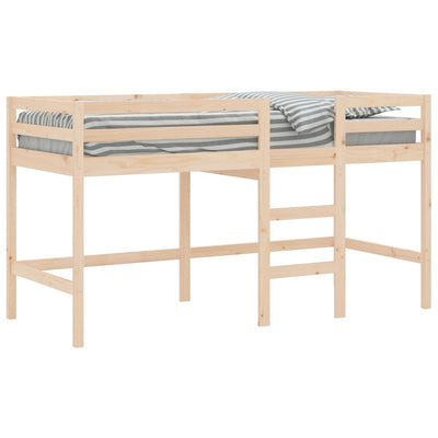Lasten parvisänky tikkailla 80x200 cm täysi mänty