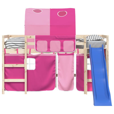 Pinkki parvisängyn verhot Guinea (tunnelilla polyesteri)