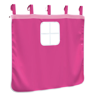 Vaaleanpunainen parvisängyn verhot tornilla Grette (polyesteri)