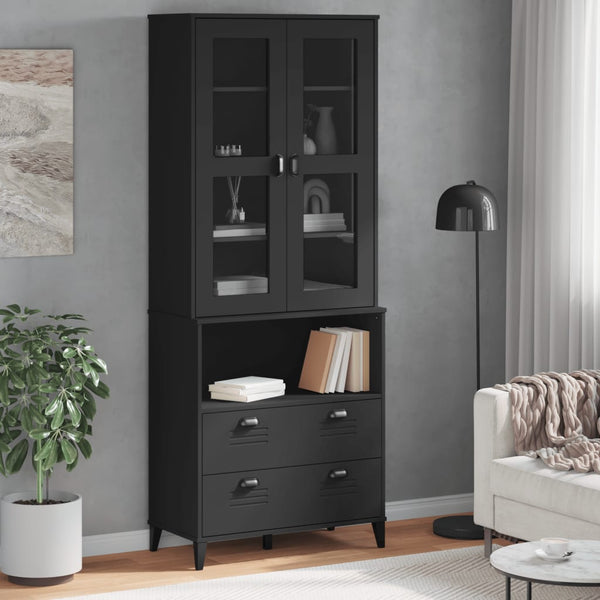 Kaappi VIKEN musta 80x40x200 cm täysi mänty