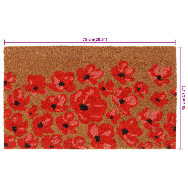 Luonnollinen tuftattu kookosmatto 45x75 cm