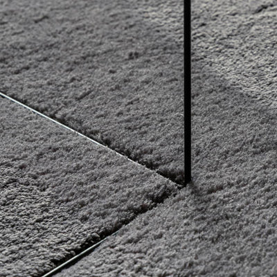 Antrasiitti matto huarde lyhytnukkainen ja pestävä Jelimir 140x200cm