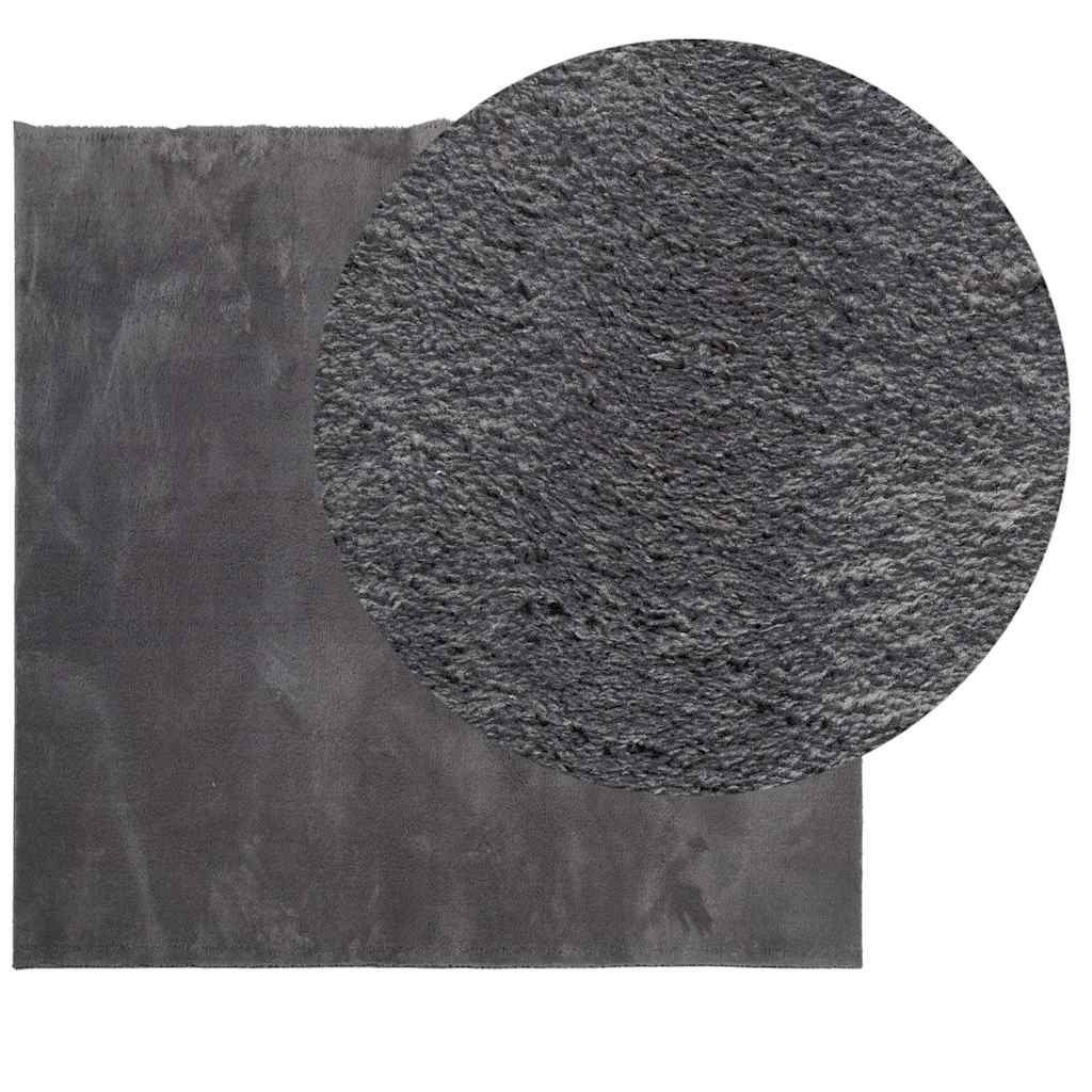 Antrasiitti matto huarde lyhytnukkainen ja pestävä Jelimir 240x240cm