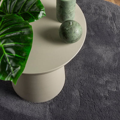 Antrasiitti matto huarte lyhytnukkainen ja pestävä Jelimir Ø 100cm