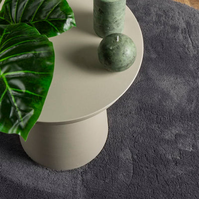 Antrasiitti matto huarde lyhytnukkainen ja pestävä Jelimir Ø 120cm