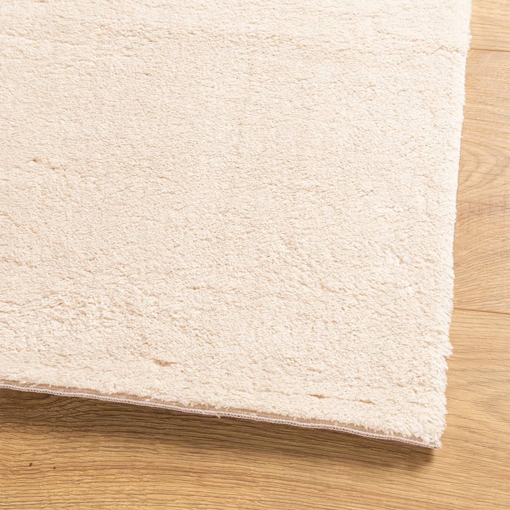 Beige matto huarde Jelimir 120x120cm (lyhytnukkainen ja pestävä)