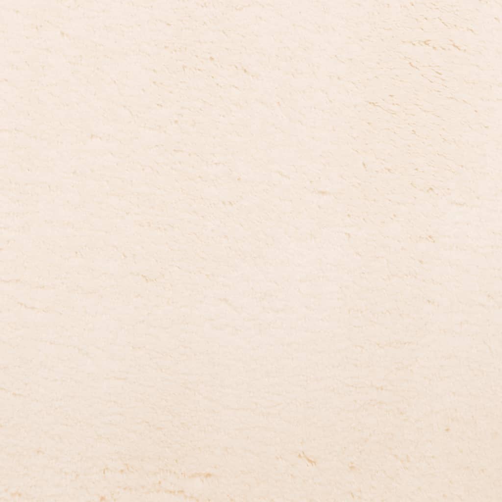 Beige matto huarde Jelimir 120x120cm (lyhytnukkainen ja pestävä)