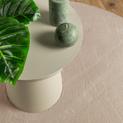 Hiekka matto huarte Jelimir Ø 80cm (lyhytnukkainen ja pestävä)