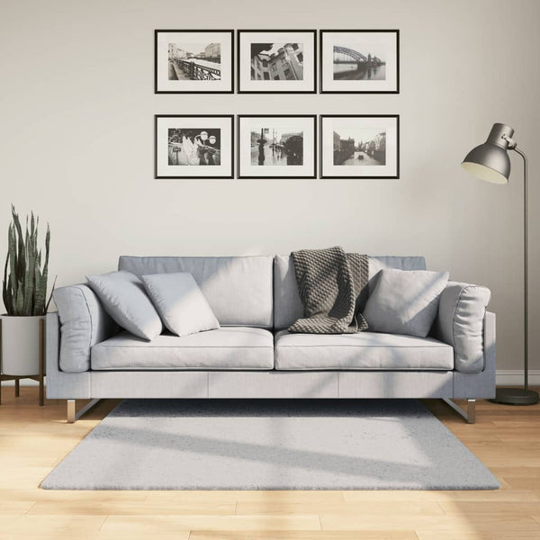 Matto HUARTE lyhytnukkainen ja pestävä harmaa 120x120 cm