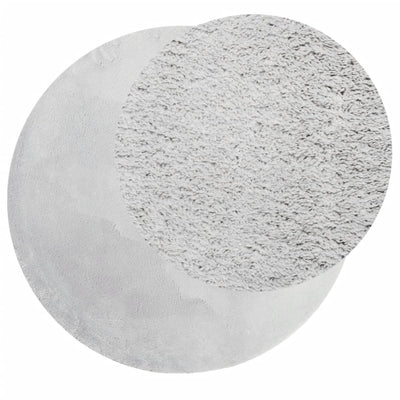 Harmaa matto huarte Jelimir Ø 80cm (lyhytnukkainen ja pestävä)