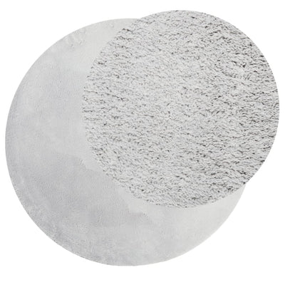 Harmaa matto huarte Jelimir Ø 100cm (lyhytnukkainen ja pestävä)