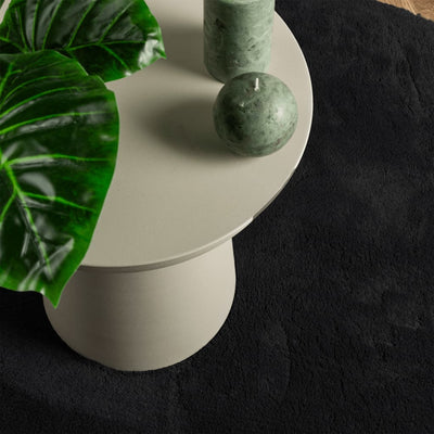 Musta matto huarte lyhytnukkainen ja pestävä Jelimir Ø 80cm