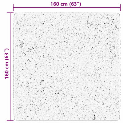Matto huarde Jelimir 160x160cm (lyhytnukkainen ja pestävä)