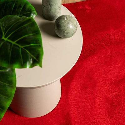 Punainen matto huarde Jelimir 140x200cm (lyhytnukkainen ja pestävä)