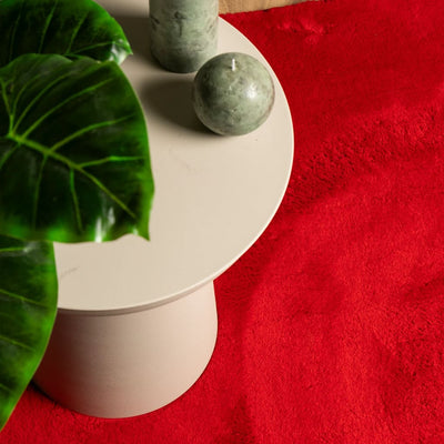 Punainen matto huarte lyhytnukkainen ja pestävä Jelimir 160x230cm