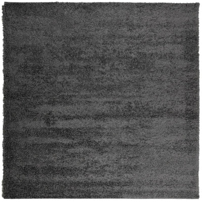 Pörrömatto PAMPLONA korkeanukka moderni antrasiitti 160x160 cm