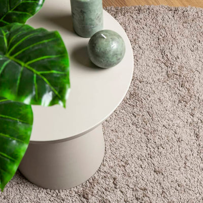 Pörrömatto PAMPLONA korkeanukka moderni beige 60x110 cm
