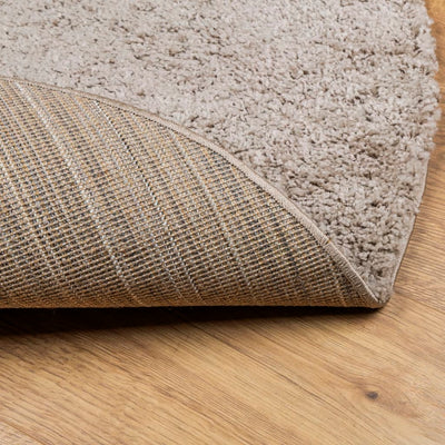Pörrömatto PAMPLONA korkeanukka moderni beige Ø 280 cm