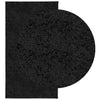 Pörrömatto PAMPLONA korkeanukka moderni musta 80x150 cm