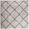 Beige/antras pörrömatto pamplona Mg 160x160cm (korkeanukka moderni)
