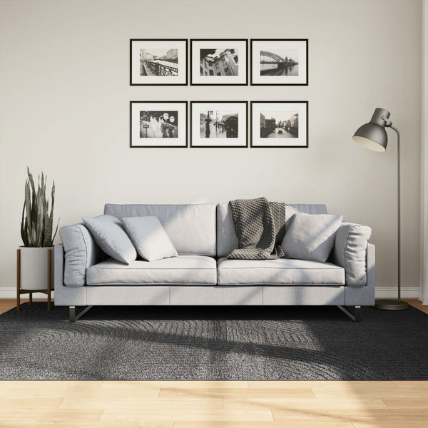 Matto IZA lyhytnukkainen Skandinaavinen 160x230 cm antrasiitti
