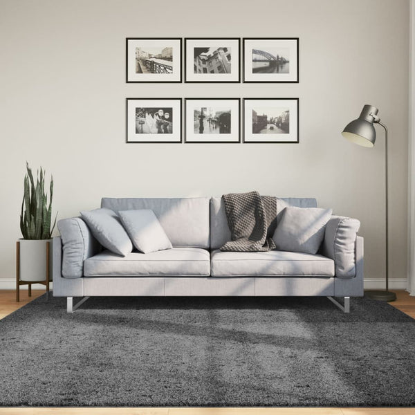 Matto OVIEDO lyhytnukkainen antrasiitti 200x200 cm
