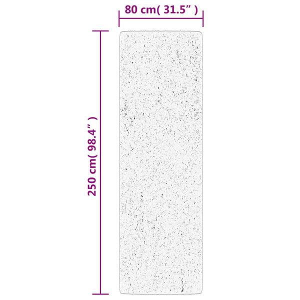 Matto OVIEDO lyhytnukkainen beige 80x250 cm